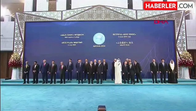 Erdoğan, Şanghay İşbirliği Örgütü Zirvesi'nde aile fotoğrafında yer aldı