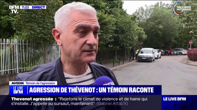 J'ai parlé à Prisca Thevenot qui était très choquée : un témoin de l'agression à Meudon raconte