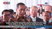 Statment Jokowi Usai Resmikan Pabrik Baterai Mobil Listrik Terbesar di Asia Tenggara