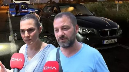 Almanya’dan gelen gurbetçi aile molada otomobilde uyurken gasbedildi