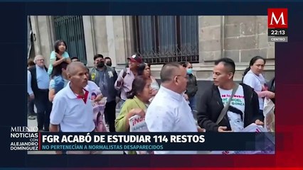 AMLO promete reunión con Sheinbaum a familias de Ayotzinapa