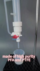 PFA double-layer jacket chromatography column with condensation function