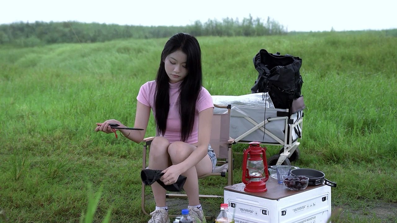 Camping outdoors