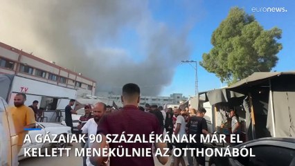 A gázaiak 90 százalékának kellett már elhagynia az otthonát a háború miatt