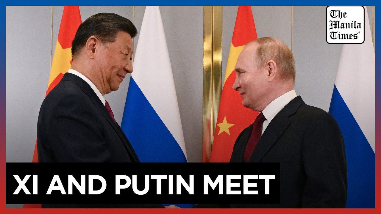 Leaders of Russia and China meet at a Central Asian summit in a show of deepening cooperation
