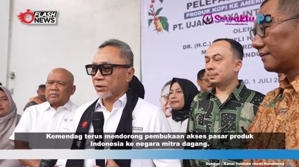 Mendag Zulkifli Hasan Lepas Ekapor 10 Kontainer Produk Kopi ke Amerika Serikat