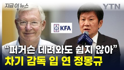 정몽규, 차기 감독 선임 난항에..."퍼거슨 와도 여론 갈릴 듯" [지금이뉴스] / YTN