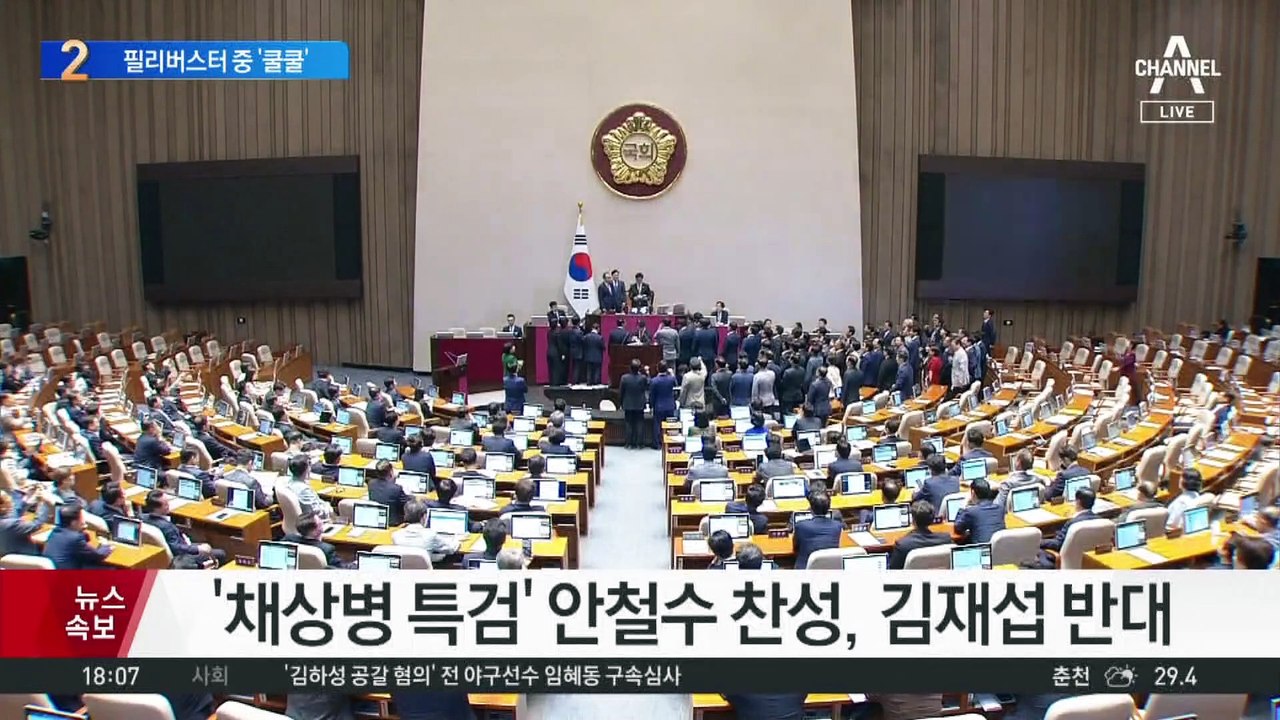 야당 주도 ‘채상병 특검’ 본회의 통과
