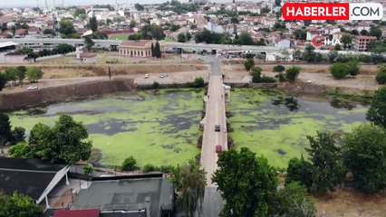 Su akışı durdu, Tunca Nehri yeşile döndü