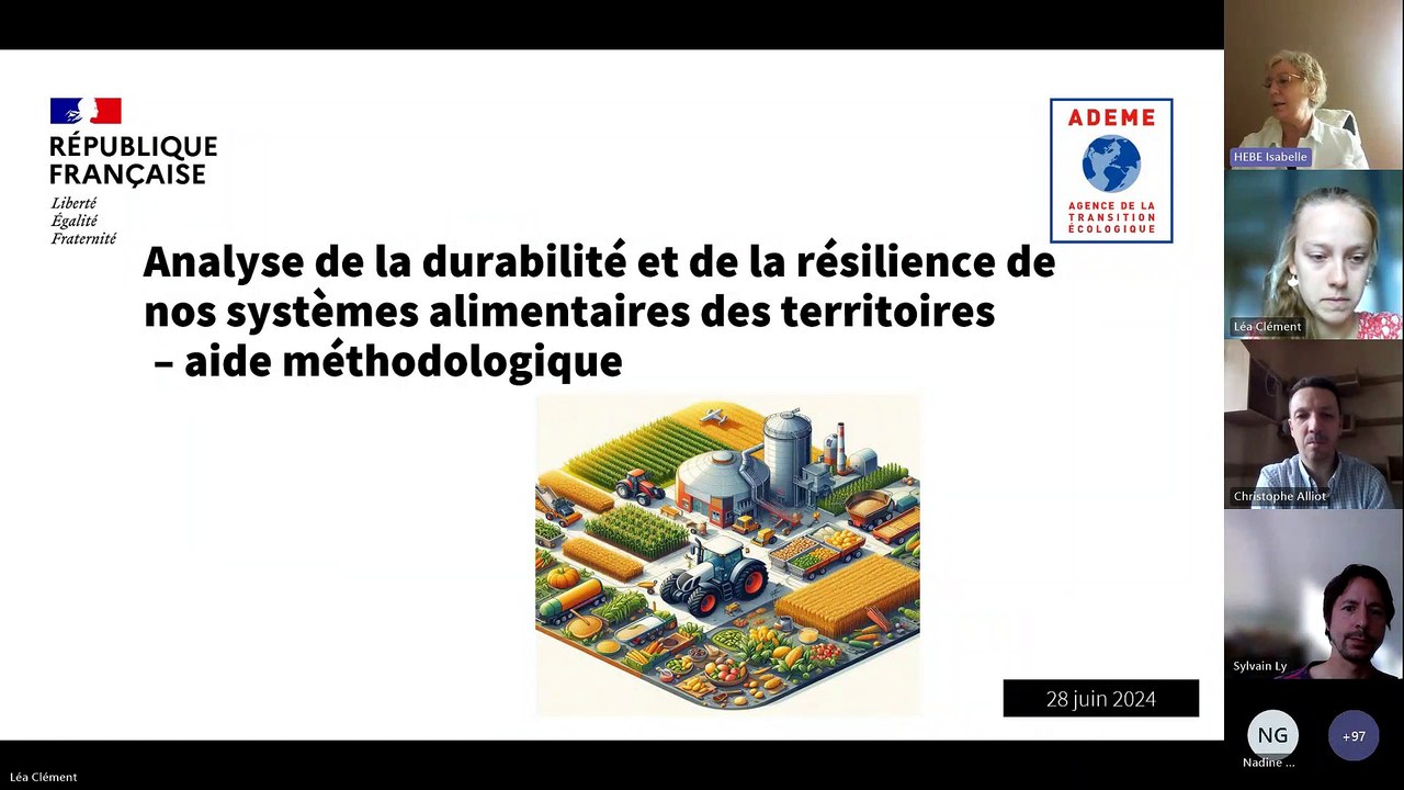 Analyse de la durabilité et de la résilience de nos systèmes alimentaires des territoires  – aide méthodologique
