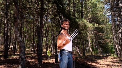 'Yerli Wolverine' verdiği pozlarla film sahnelerini aratmıyor