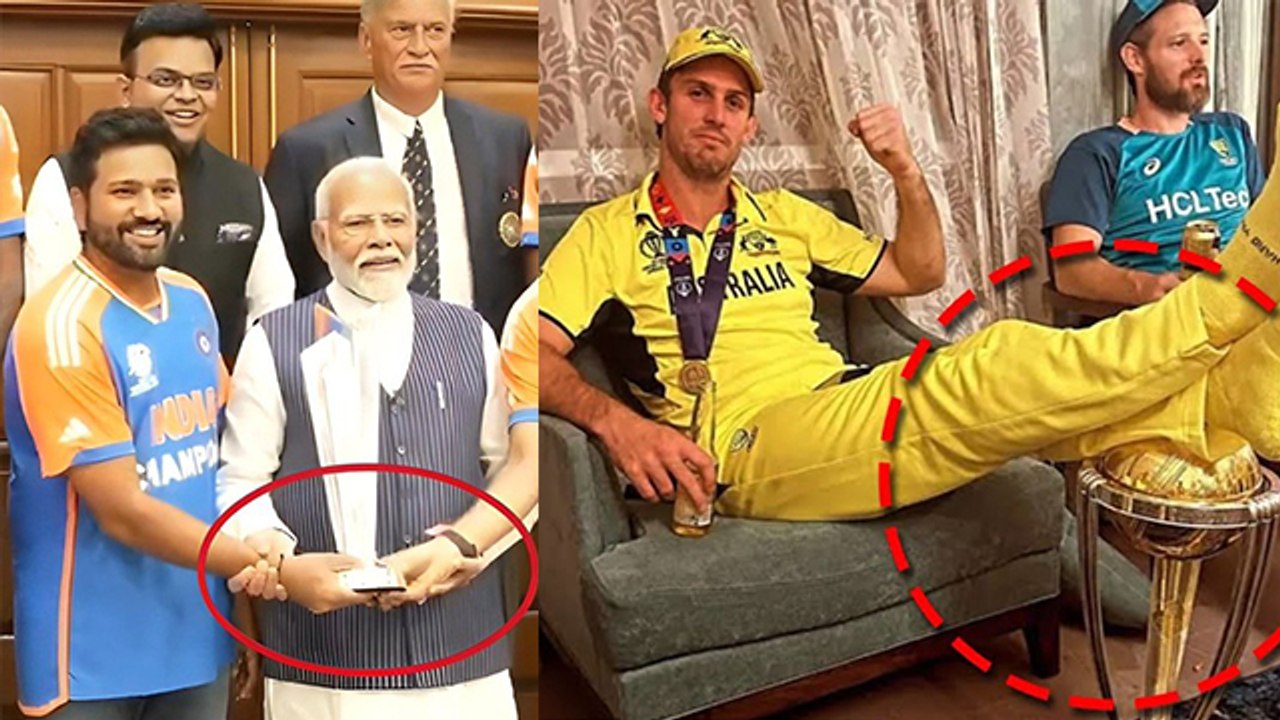 PM Modi Holds Rohit Sharma & Virat Kohli Hand Instead Of T20 World Cup Trophy Reason, Fans Reaction