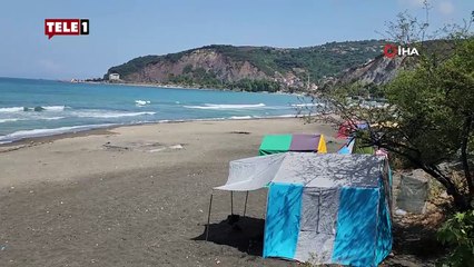 Yasak bölgede denize giren 3 kişi ölümün kıyısından döndü