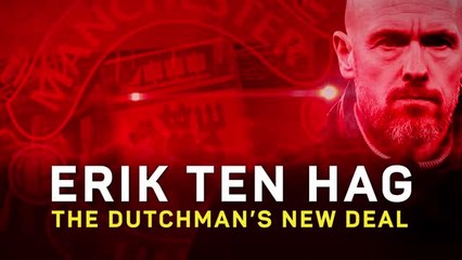 Video herunterladen: Erik ten Hag: Dutchman signs new Man United contract