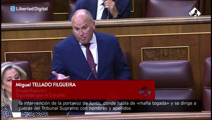 El vicepresidente del Congreso regaña a Tellado por salir en defensa de los jueces