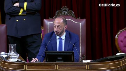 Choque entre Tellado y la Presidencia del Congreso por las críticas a la Justicia: "No, no tiene la palabra"