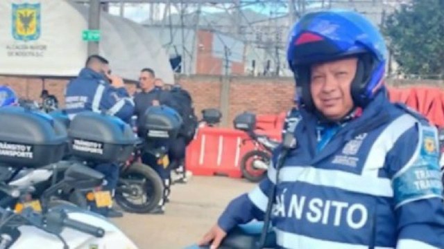 Un agente de tránsito de Bogotá fue arrollado en Tunjuelito: el motociclista se fugó