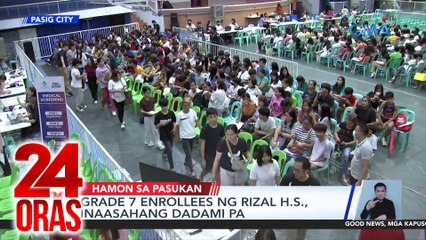 24 Oras: (Part 3) Dagsa ng Grade 7 enrollees sa Rizal HS; proudly Pinoy-made rocket; pananalasa ng Hurricane Beryl, atbp.
