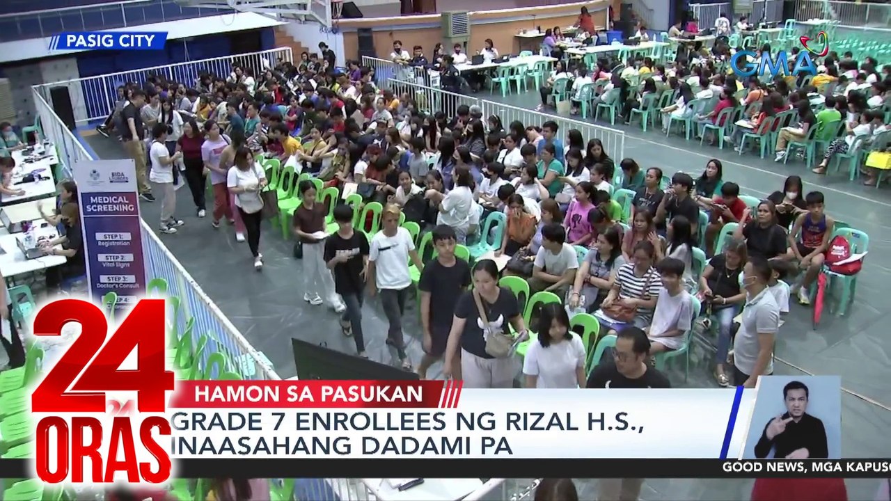 24 Oras: (Part 3) Dagsa ng Grade 7 enrollees sa Rizal HS; proudly Pinoy-made rocket; pananalasa ng Hurricane Beryl, atbp.