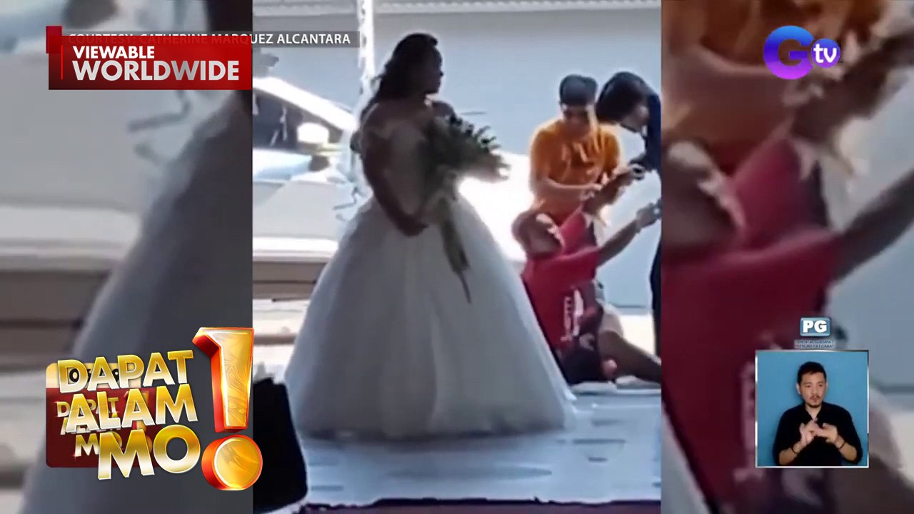 Lalaking nanonood lang ng kasal, natumba sa likod ng papasok nang bride | Dapat Alam Mo!