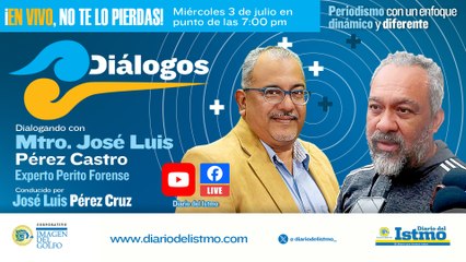 #Diálogos  Invitado: Mtro. José Luis Pérez Castro "Experto Perito Forense"