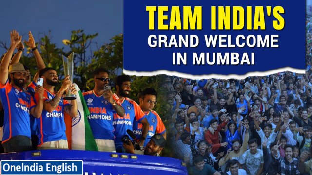 Mumbaikars Flood Streets to Welcome Team India Ahead of Their Victory March | Watch