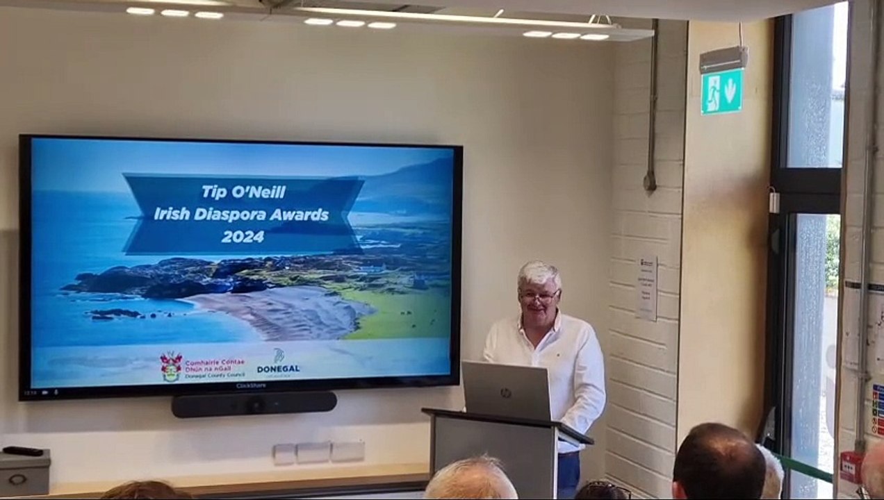 Announcement of Tip O'Neill Irish Diaspora Award recipients for 2024 in Buncrana