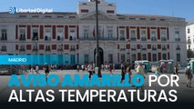 Aviso amarillo por altas temperaturas en Madrid