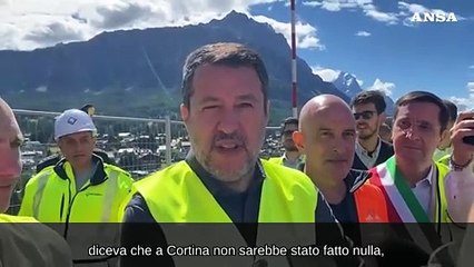 Milano-Cortina 2026, Salvini: "Pista da bob in anticipo sul cronoprogramma"