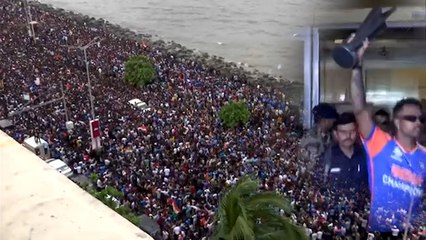 মেরিন ড্রাইভে শুধুই মানুষের মাথা! টিম ইন্ডিয়াকে শুভেচ্ছা জানাতে মুম্বইয়ে নীল সুনামি 