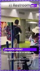 #Virales |  Extraña filtración en un aeropuerto