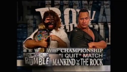 WWF Royal Rumble 1999 - Mankind vs The Rock (I Quit Match, WWF Championship)