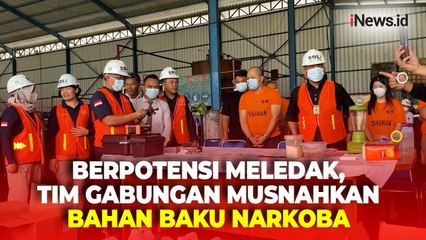 Gerebek Pabrik Ekstasi, Tim Gabungan Musnahkan Bahan Baku Narkoba karena Berpotensi Meledak