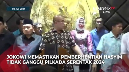 Presiden Jokowi Buka Suara usai Ketua KPU Hasyim Asyari Dipecat DKPP