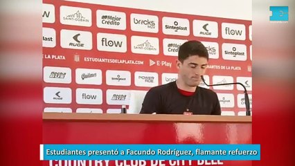 Estudiantes presentó a Facundo Rodriguez, flamante refuerzo