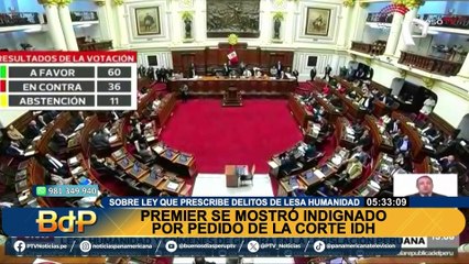 Gustavo Adrianzén se muestra indignado por pedido de la Corte IDH: "Insólito y sin precedentes"