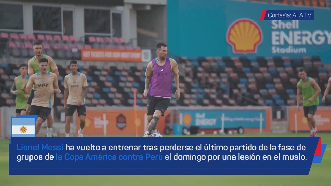 MESSI vuelve a ENTRENAR con la SELECCIÓN ARGENTINA