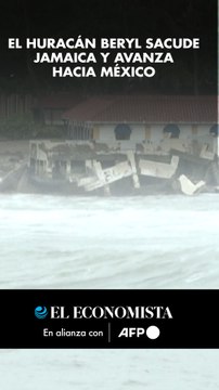 El huracán Beryl sacude Jamaica y avanza hacia México