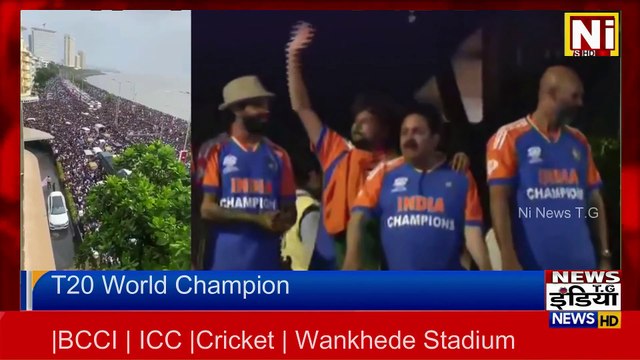 Mumbai Marine Drive Team India Victory Parade LIVE Updates: Team India का विजय रथ