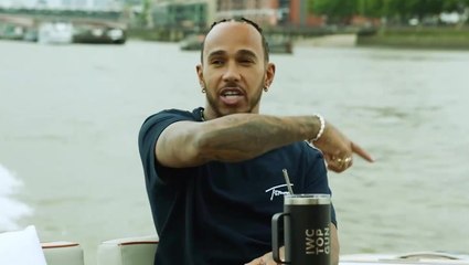 Lewis Hamilton speeds down River Thames in luxury yacht ahead of Silverstone GP