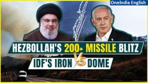 Hezbollah's Ruthless Payback: Iron Dome Crumbles After 200  Missile Blitz Wreck Havoc On IDF Bases