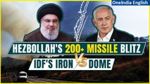 Hezbollah's Ruthless Payback: Iron Dome Crumbles After 200+ Missile Blitz Wreck Havoc On IDF Bases