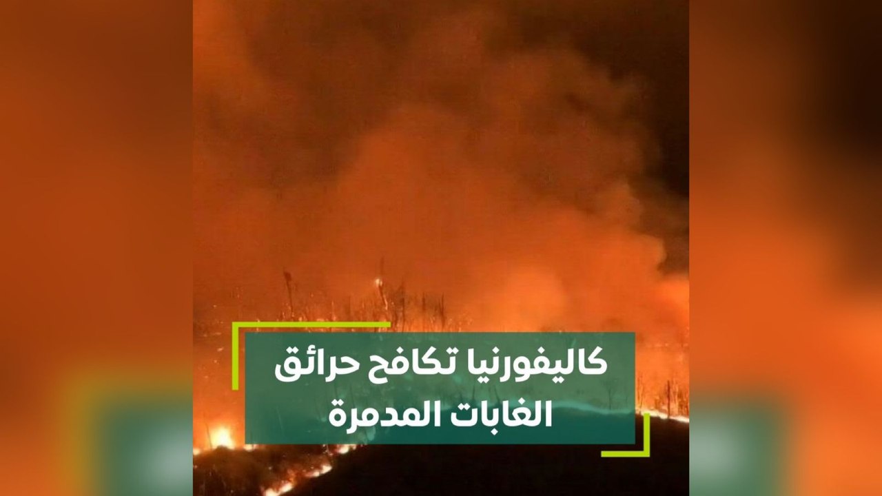 كاليفورنيا تكافح حرائق الغابات المدمرة