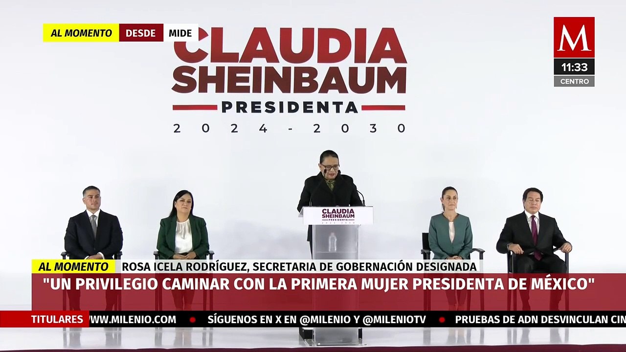"Es un privilegio, con usted llegamos todas juntas": Rosa Icela Rodríguez