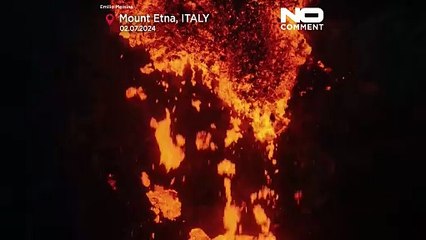 جمال الطبيعة ورهبتها في آخر ثوران لبركان إتنا