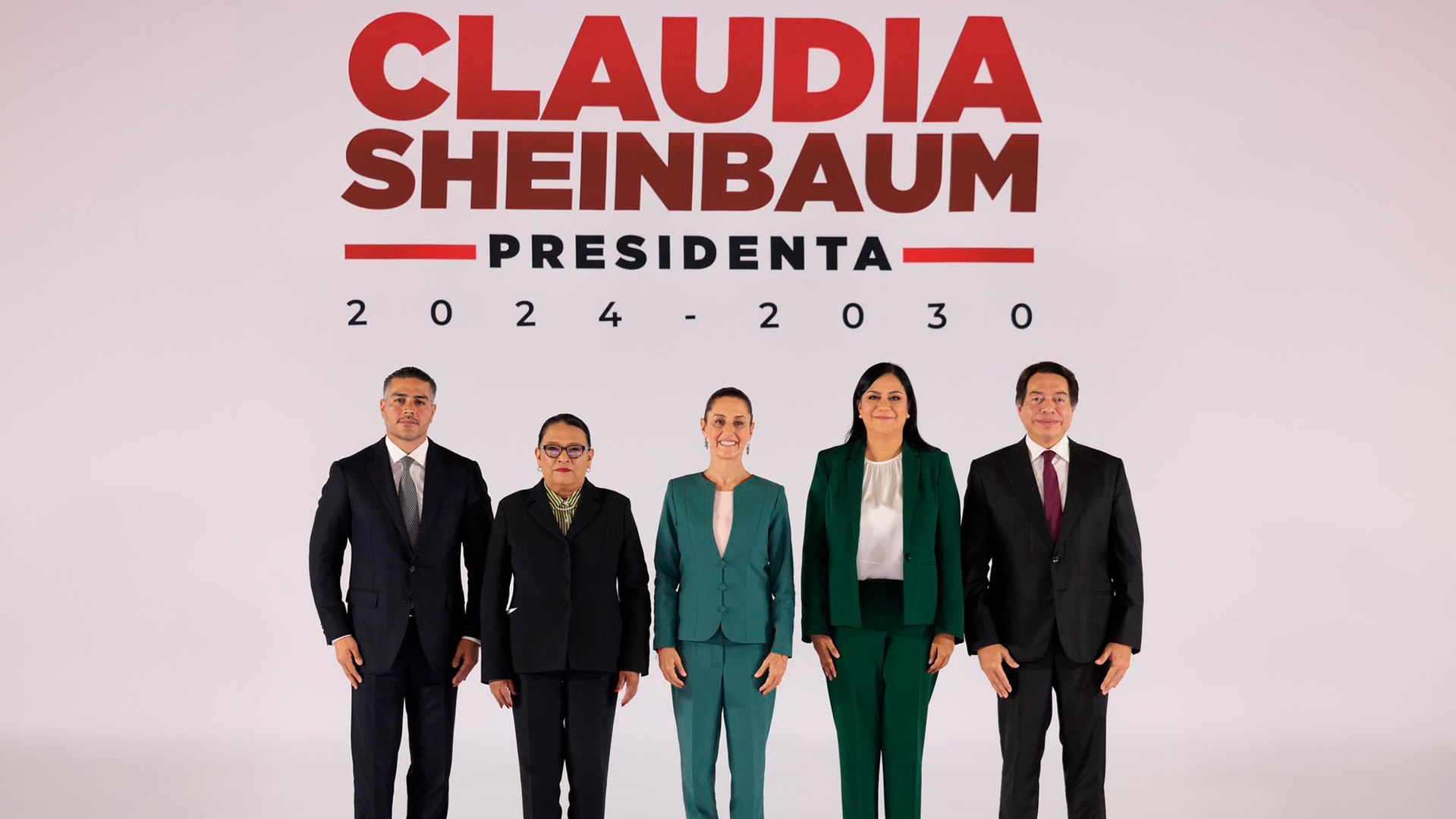 Claudia Sheinbaum presenta a nuevos integrantes de su gabinete, con Mario Delgado y Omar Garca Harfuch incluidos