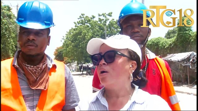 Magalie Habitant kontinye ak operasyon netwayaj nan plizyè zòn nan kapital la. (Rue St-Honoré).