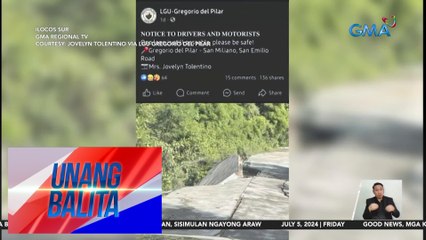 Tải video: Bahagi ng Gregorio del Pilar-San Emilio Road, gumuho dahil sa paglambot ng lupa bunsod ng pag-ulan | Unang Balita