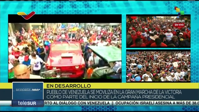 Masiva movilización en respaldo y apoyo al presidente Nicolás Maduro