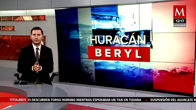 Huracán 'Beryl' tocará tierra como categoría 2 en Quintana Roo